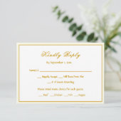 Carte de réponse de mariage RSVP des Merles bleus (Debout devant)