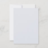 Carte de réponse de mariage rustique Blue Mountain (Dos)