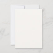 Carte de réponse de mariage rustique marron mocha (Dos)