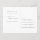Carte de réponse de mariage | Script Sea Vibes (Dos)