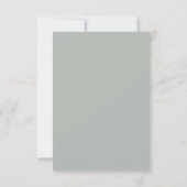 Carte de réponse de mariage Smoky Mountain (Dos)