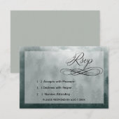 Carte de réponse de mariage Smoky Mountain (Devant / Derrière)