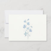 Carte de réponse de mariage Something Blue (Dos)