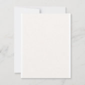 Carte de réponse de mariage sous le gui (Dos)