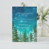 Carte de réponse de mariage sous les étoiles de la (Debout devant)