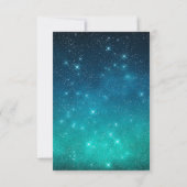 Carte de réponse de mariage sous les étoiles de la (Dos)
