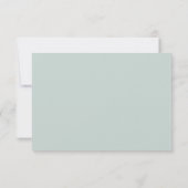 Carte de réponse de mariage sous un arbre de chêne (Dos)