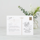 Carte de réponse de mariage Starry Night Adlibs (Debout devant)