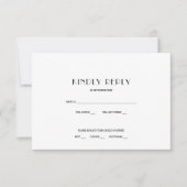 Carte de réponse de mariage sur une bande de film  (Devant)