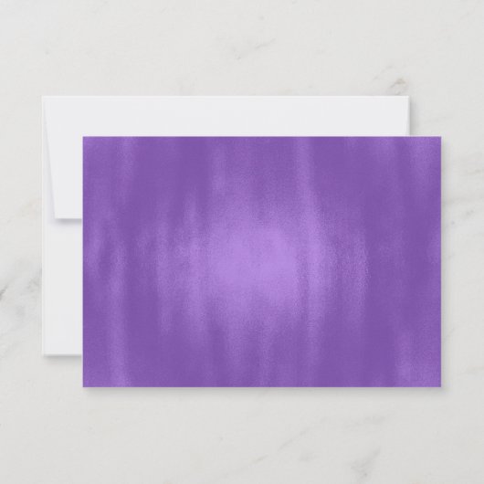 Carte de réponse de mariage Ultra Violet Ombre (Dos)