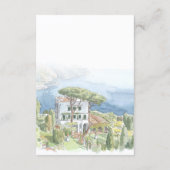 Carte de réponse de mariage Villa Eva Ravello avec (Dos)
