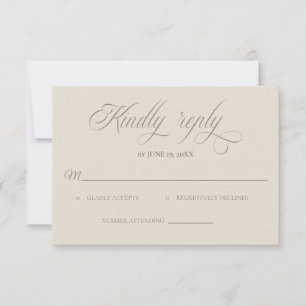 Carte de réponse de mariage Villa toscane