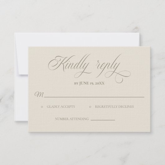Carte de réponse de mariage Villa toscane (Devant)