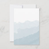 Carte de réponse de mariage | Watercolor Mist (Dos)