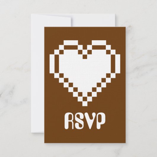 Carte de réponse de mode multijoueur en chocolat (Devant)
