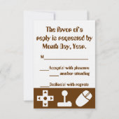 Carte de réponse de mode multijoueur en chocolat (Dos)