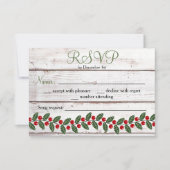 Carte de réponse de Noël/hiver (Devant)