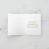Carte de réponse de note d'élégance moderne RSVP (Intérieur)