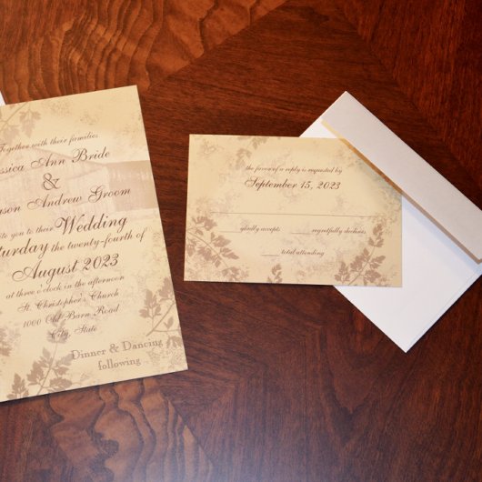 Carte de réponse de pays vintage