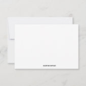 Carte de réponse de petit déjeuner de mariage à l' (Dos)