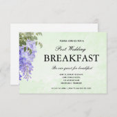 Carte de réponse de petit déjeuner de mariage à l' (Devant / Derrière)