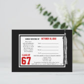 Carte de réponse de réunion de classe (Debout devant)