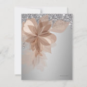 Carte de réponse de RSVP de mariage Elegant Extrav (Dos)