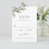 Carte de réponse de verdure d'eucalyptus avec choi (Debout devant)