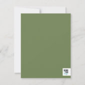 Carte de réponse de verdure géométrique (Dos)