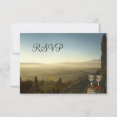 Carte de réponse de vignoble ou de thème de vin (Devant)