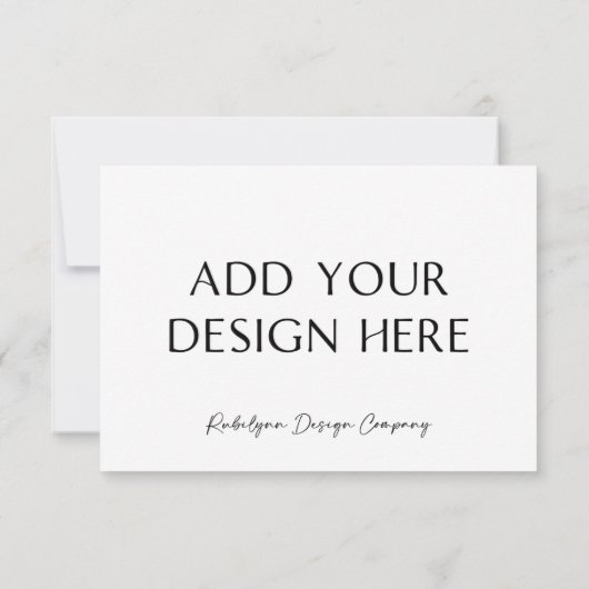 Carte de réponse d'encadrement horizontal 3,5x5" (Dos)