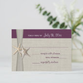 Carte de réponse d'enregistrement de plage Amore (Debout devant)