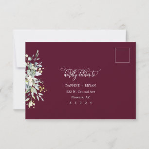 Carte de réponse des Feuilles verts de Bourgogne 3