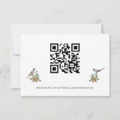 Carte de réponse des Inséparables floraux (Dos)