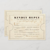 Carte de réponse des Libs de billet Telegram vinta (Devant / Derrière)