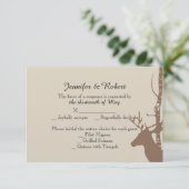 Carte de réponse des Mariages de cerfs et de boule (Debout devant)