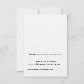 Carte de réponse des Roses gothiques à la torche,  (Dos)