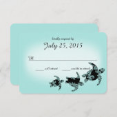 Carte de réponse des tortues marines (Devant / Derrière)