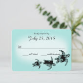 Carte de réponse des tortues marines (Debout devant)