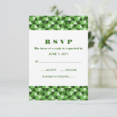 Carte de réponse des triangles géométriques verts (Debout devant)