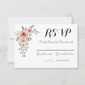 Carte de réponse Deux Coeurs Un Amour Rustique Arb (Devant)