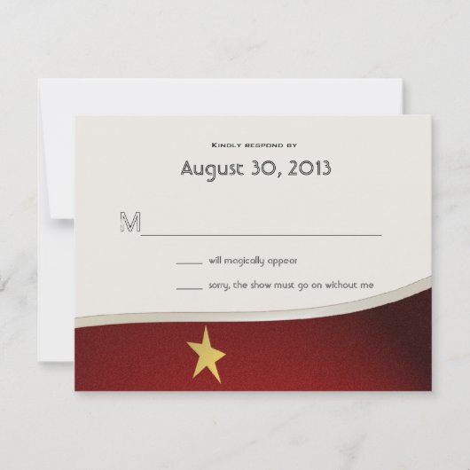 Carte de réponse d'événement magique (Devant)