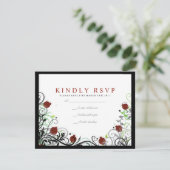 Carte de réponse d'invitation de mariage juif à la (Debout devant)