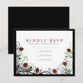 Carte de réponse d'invitation de mariage juif à la (Devant / Derrière)