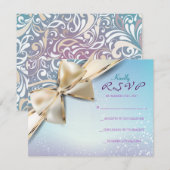 Carte de réponse d'invitation du Bat mitzvah DEVIN (Devant / Derrière)