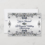 Carte de réponse d'invitation pour les 60 ans de m (Devant)