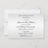 Carte de réponse d'invitation pour les 60 ans de m (Dos)