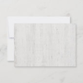 Carte de réponse d'invitation | Romantique Rustiqu (Dos)