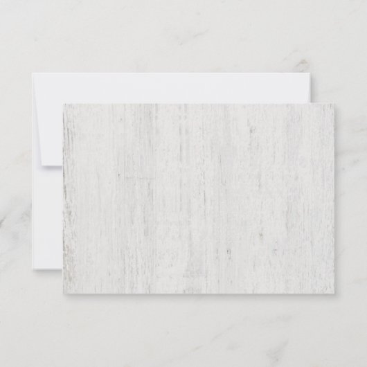 Carte de réponse d'invitation | Romantique Rustiqu (Dos)