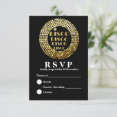 Carte de réponse Disco 3.5" x 5" (Debout devant)